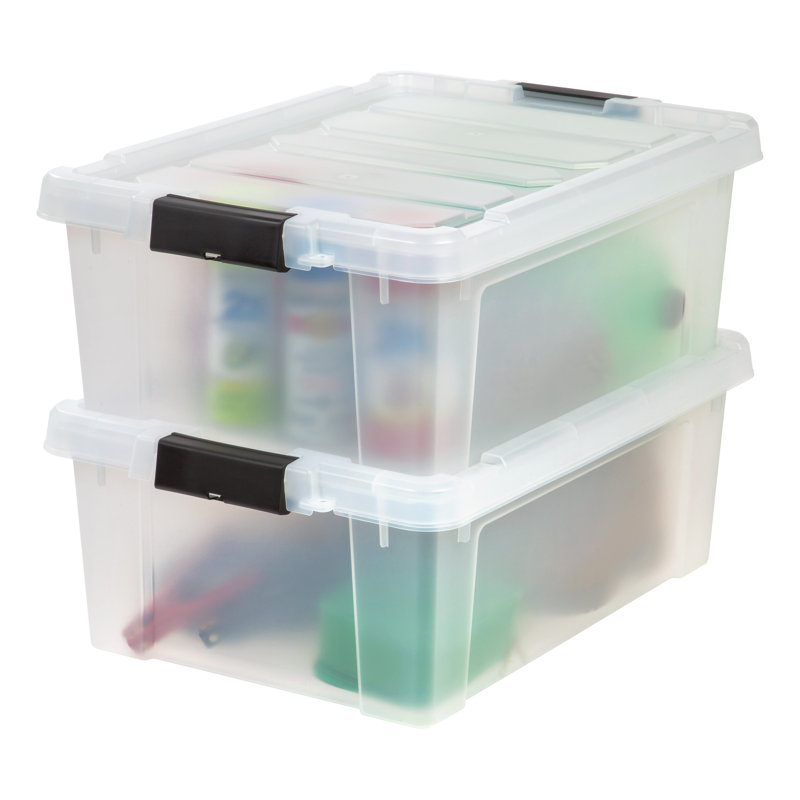 IRIS Store It All 40 qt Plastic Storage Totes & Reviews Wayfair